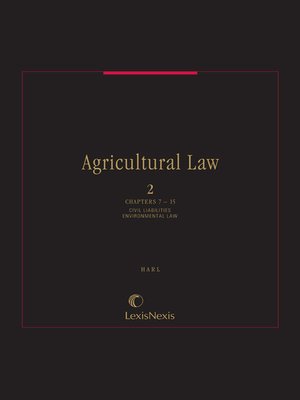 cover image of Agricultural Law